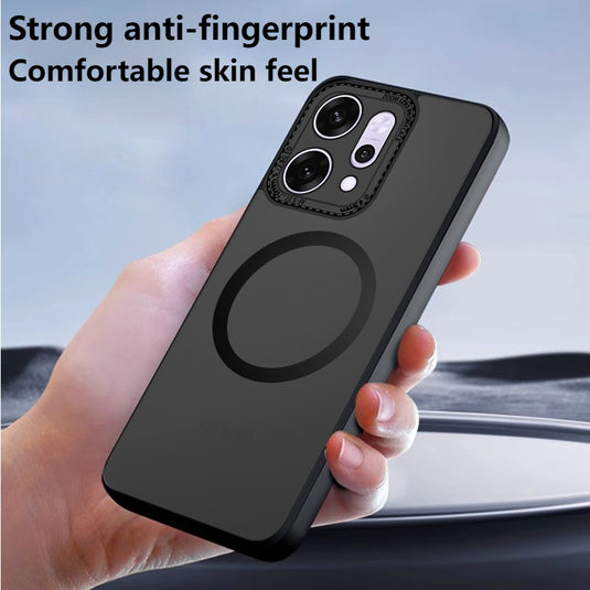 OPPO Reno14 & Pro - Full Coverage Skin-Feel Magnetic Airbag Armor Case