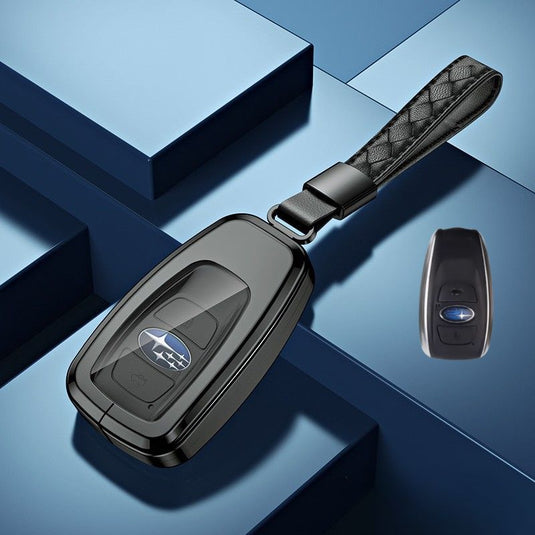 Subaru Alloy + TPU Film Protection Car Key Fob Case Cover For Outback, Forester, Impreza, WRX, XV, Crosstrek, Legacy