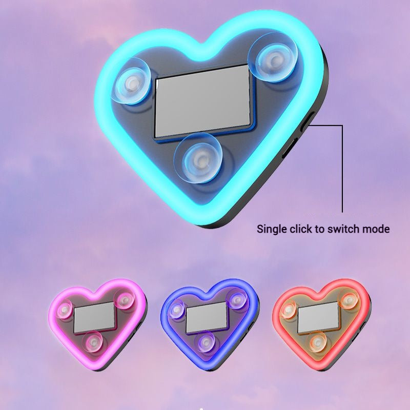Load image into Gallery viewer, Triangle Window Heart-Shaped LED Neon Light for Car Interior Rear Windshield, Decorative Ambient Lighting - i-Station Mobile Phone &amp; Electronic Device Repair and Accessories
