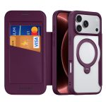 [With Card Slot][Magsafe Compatible] Apple iPhone 17 Pro / 18 Pro - Multi Function Card Slot Leather Wallet Series Flip Case