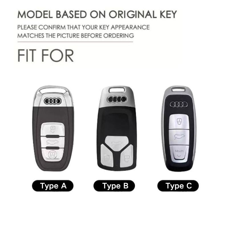 Load image into Gallery viewer, Audi 360° All Inclusive Car Key Fob Case Cover For A3, A4, A5, A6, A7, A8, Q2, Q5, Q7, Q8, e-tron
