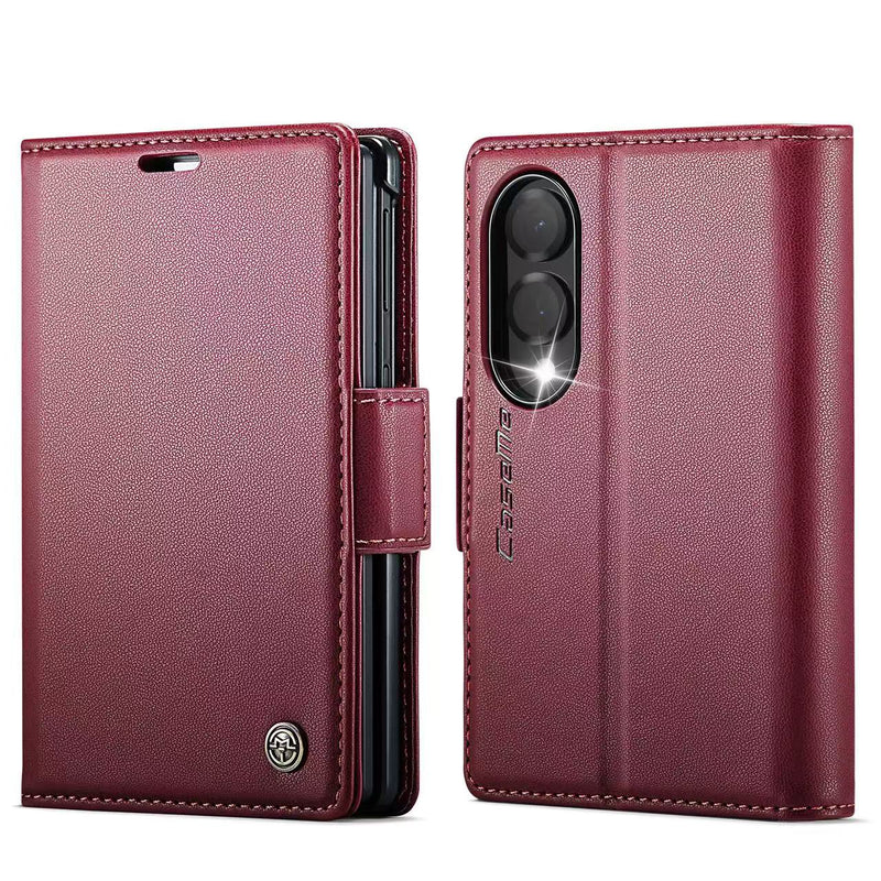 Load image into Gallery viewer, [With Card Slot] Samsung Galaxy Z Fold8 / Ultra - Premium Leather Shockproof Wallet Series Case
