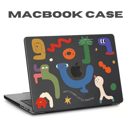 Apple MacBook Air 15" (A2941 & A3114) Little Monster Matte Transparent Shockproof Protective Soft Case