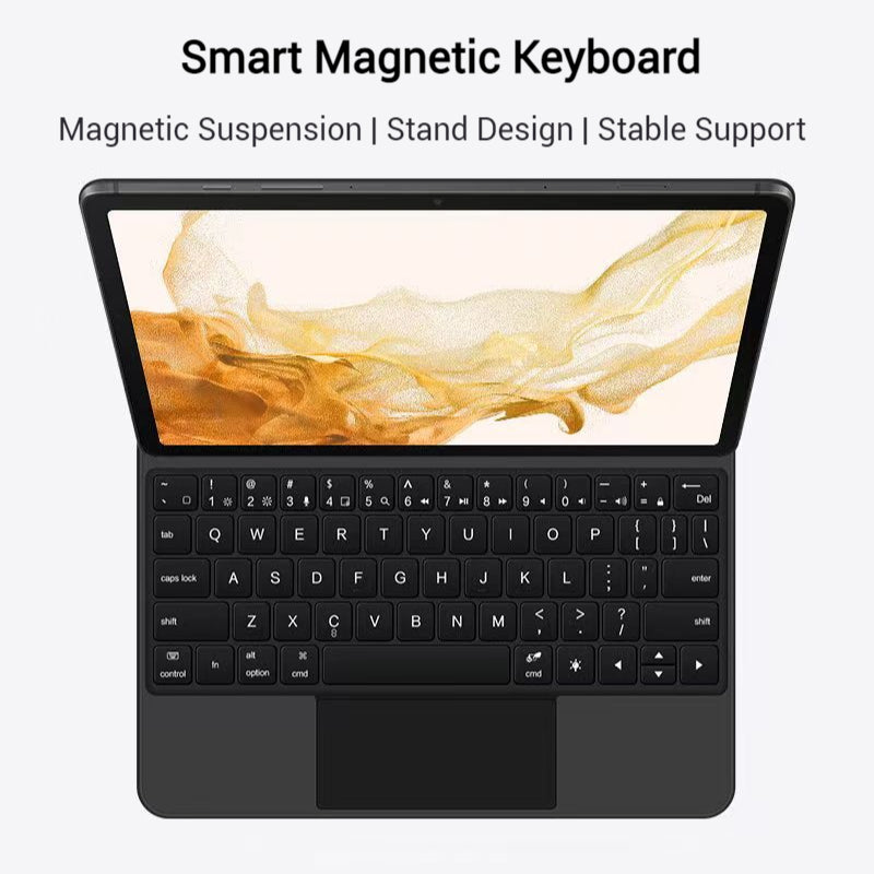 Load image into Gallery viewer, [Magic Keybord] Samsung S9/FE/Plus/FE Plus - Precision Multi-Touch Trackpad Magnetic Smart Wireless Keyboard Case With Backlit Keys
