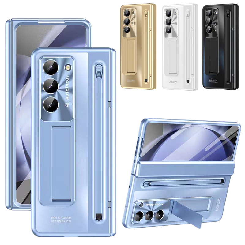 Load image into Gallery viewer, [With Stand] Samsung Galaxy Z Fold 6 SM-F956 Hinge Folding Full Protection Tempered Glass Essentials Series Case
