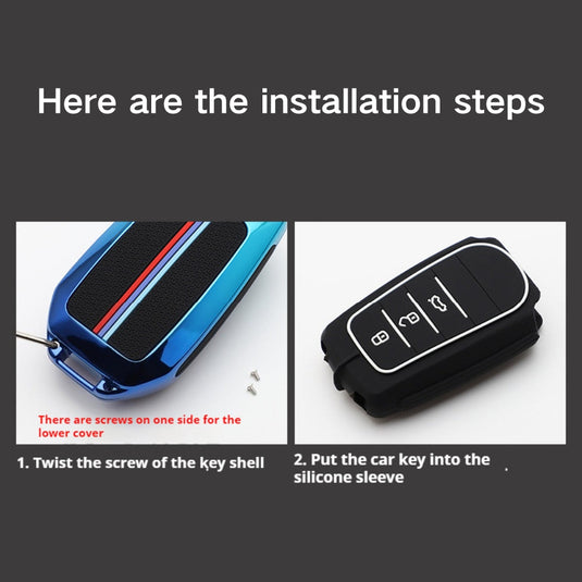 Kia Zinc Alloy + Silicone Car Key Fob Case Cover For K5, Seltos, Sportage, Sorento, Cerato, Ceed, Niro EV, Telluride, Soul, Proceed - i-Station Mobile Phone & Electronic Device Repair and Accessories