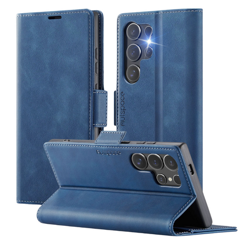 [With Card Slot] Samsung Galaxy S21/Plus/Ultra/FE - Premium Leather Shockprppf Flip Case
