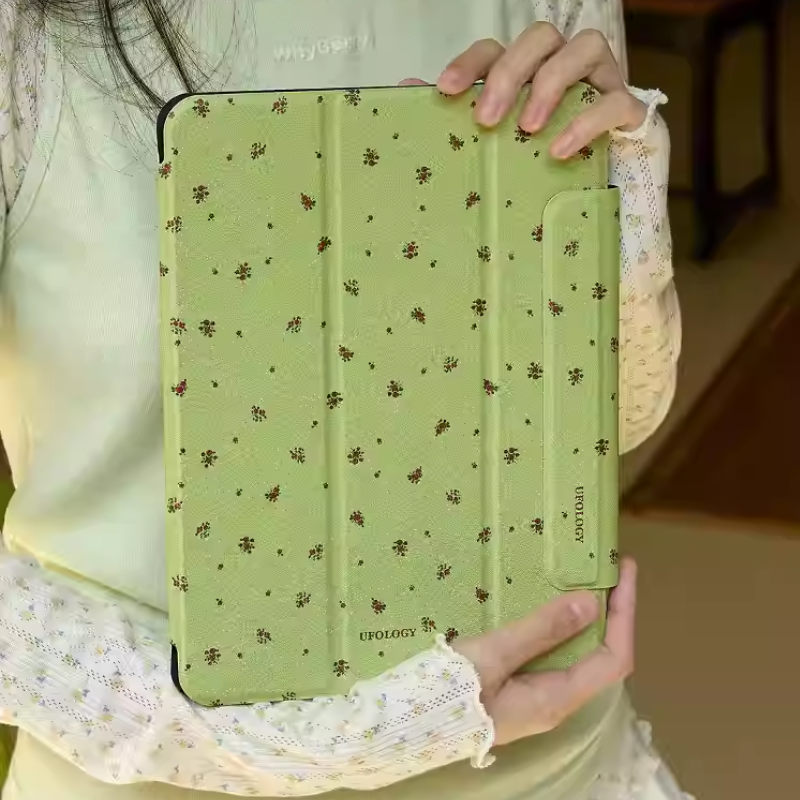 Load image into Gallery viewer, [Detachable][Built-in Pen Slot] Apple iPad 10.9/11'' 10/11th Gen (2022/2025) Ditsy Floral Magnetic Double-Sided Full-Cover Shockproof Case - i-Station Mobile Phone &amp; Electronic Device Repair and Accessories
