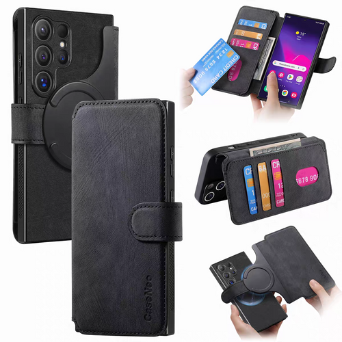 [Magsafe Compatible][Detachable] Samsung Galaxy A71 4G/5G Leather Flip Shockproof Wallet Series Case With Card Slot