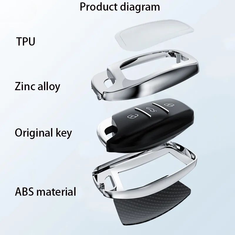 Load image into Gallery viewer, MG Zinc Alloy + TPU Smart Car Key Fob Case Cover For MG3, MG5, MG6, MG7, GT, GSF, ONE, ZS, EV EZS, HS, EHS,ONE
