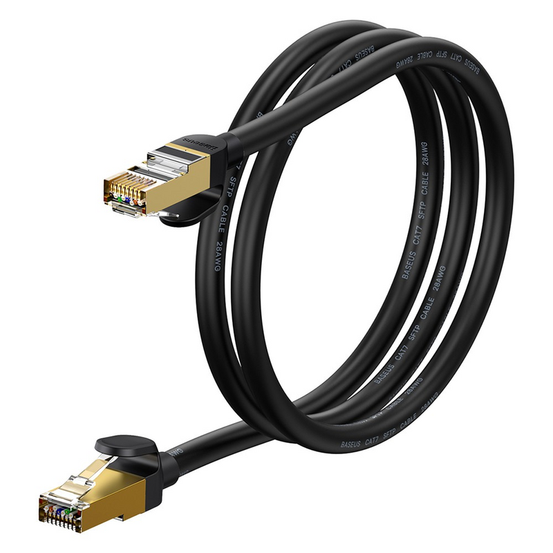 Load image into Gallery viewer, Baseus High Speed Seven Types of RJ45 10 Gigabit Network Cable 1M - Black - i-Station Mobile Phone &amp; Electronic Device Repair and Accessories
