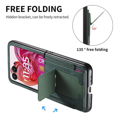 [With Stand] Motorola Moto Razr 40/Ultra Anti-drop Protective Flip Case - i-Station Mobile Phone & Electronic Device Repair and Accessories