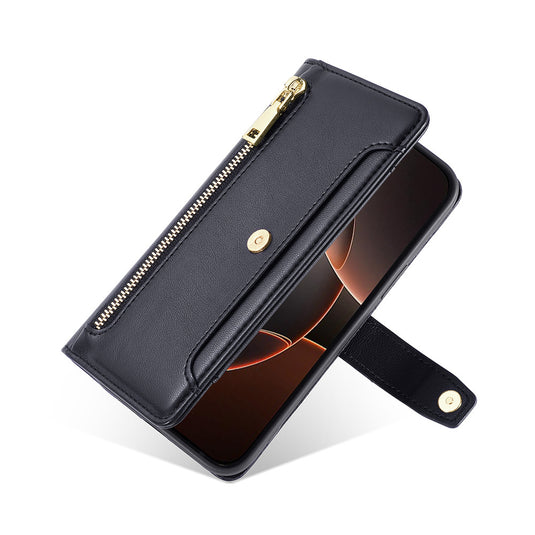 [Built-in Card Slot][With Lanyard] Motorola Moto G24/G04/E14 Leather Flip Shockproof Wallet Series Case