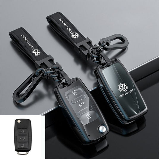 Volkswagen Zinc Alloy Car Key Fob Case Cover For Golf, ID.4, ID.6,  Lavida, Sagitar, Viloran, Magotan, Lamando L, Tiguan, Tharu, Tayron, Gran Lavida, Talagon