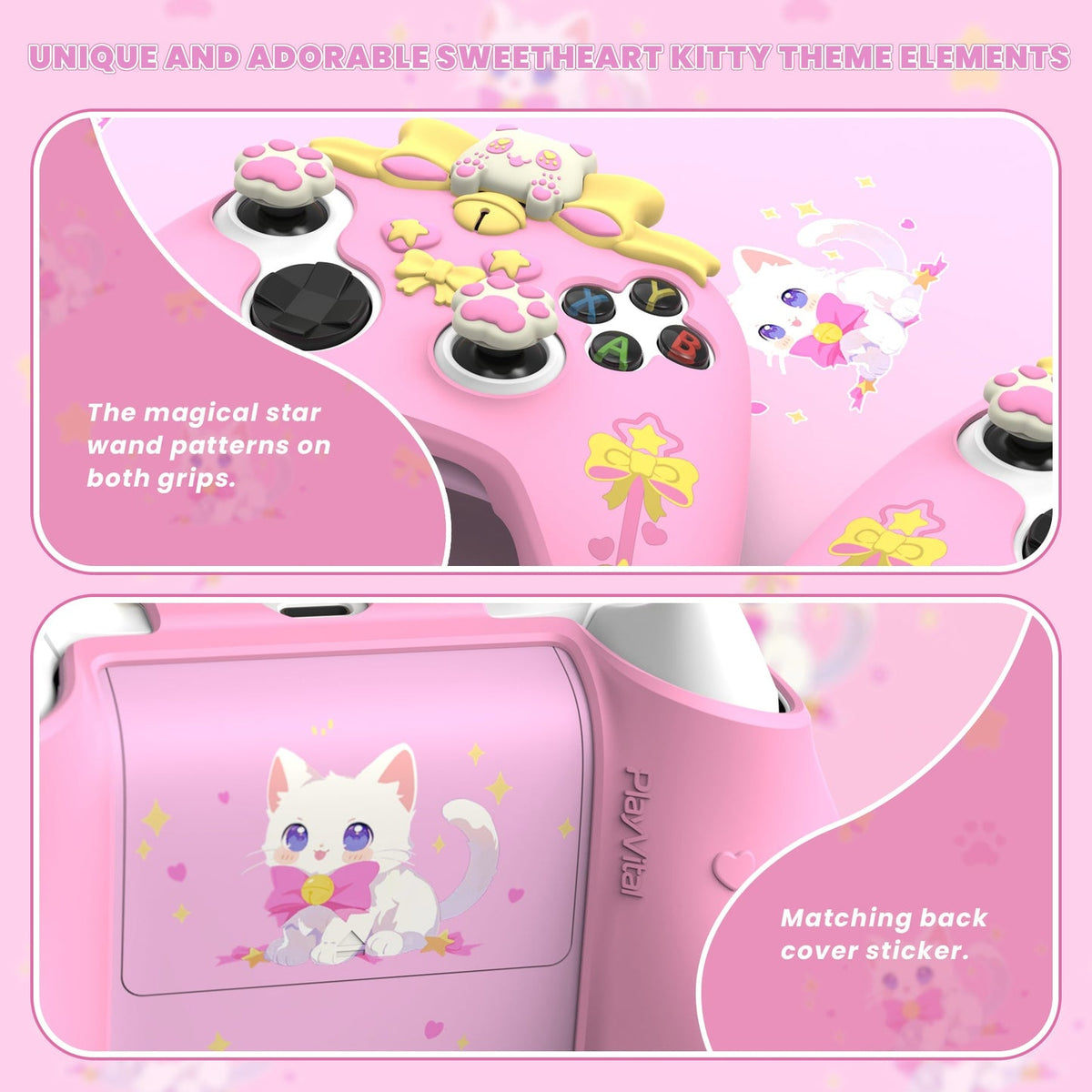 Xbox Series X/S - Sweetheart Kitty Cartoon Silicone Anti-Slip Wireless Controller Cover - i-Station Mobile Phone & Electronic Device Repair and Accessories