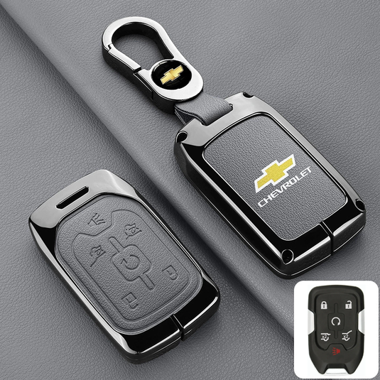 Chevrolet Stylish Zinc Alloy Key Fob Case for Suburban, Tahoe, Silverado, Colorado, Blazer, Equinox, Traverse