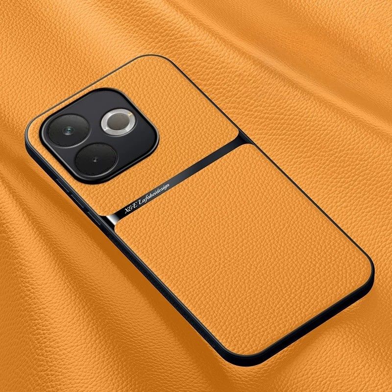 Load image into Gallery viewer, OPPO A5 Pro 5G - Business TPU Soft Edge Plain Leather Car Magnetic Anti-Drop Case
