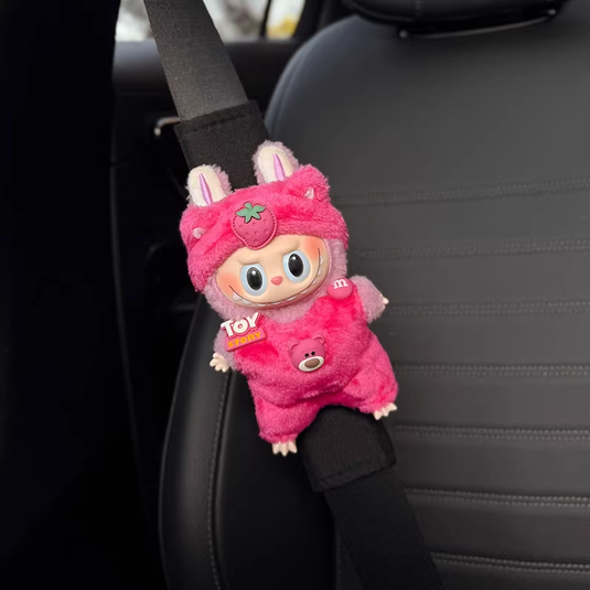 Labubu Cute Plush Car Seatbelt Shoulder Cover