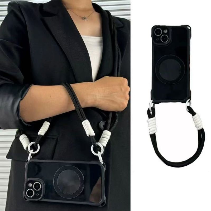 Load image into Gallery viewer, [With Lanyard] Samsung Galaxy A56 - 360° Rotatable Magnetic TPU Phone Case
