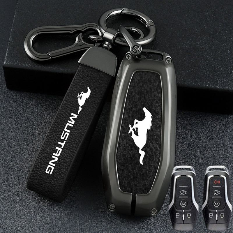 Load image into Gallery viewer, Ford Mustang Zinc Alloy Leather Key Case
