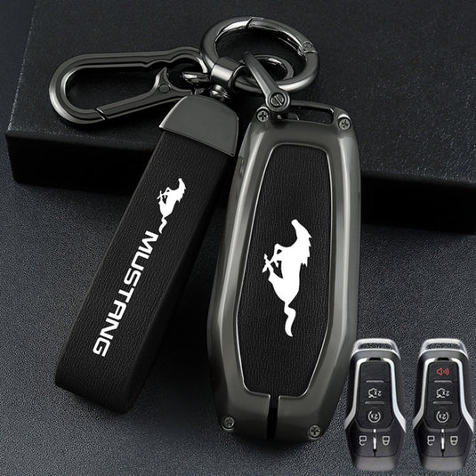 Ford Mustang Zinc Alloy Leather Key Case