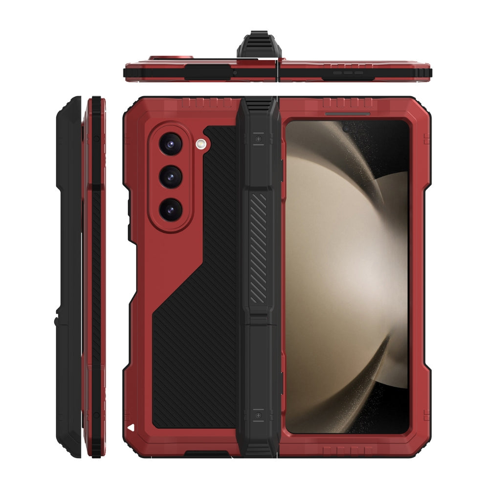 [With Invisible bracket] Samsung Galaxy Z Fold 5(SM-F946) - 360 Degree Full Coverage Military Grade Shockproof Phone Case - i-Station Mobile Phone & Electronic Device Repair and Accessories