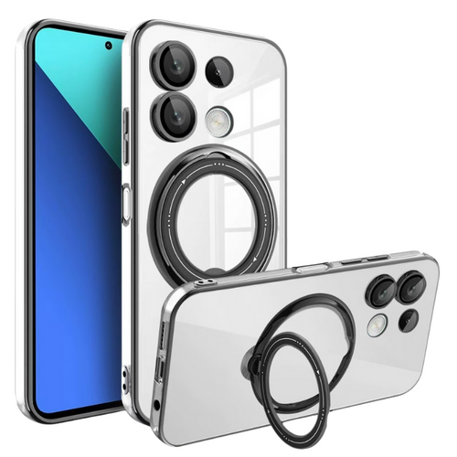 [Built-in Ring Bracket] Xiaomi Mi 14/Pro/Ultra High-Transparency Shockproof Essentials Series Case