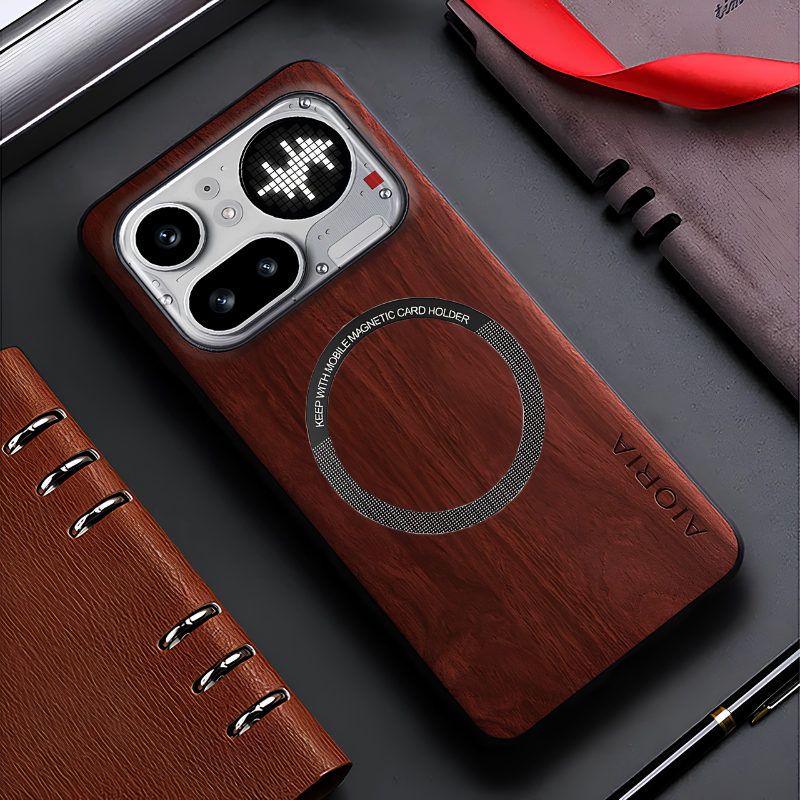 Load image into Gallery viewer, [Magsafe Compatible] Nothing Phone (4a)/Pro - Ultra-Thin Wood Texture Shockproof Protective Case - i-Station Mobile Phone &amp; Electronic Device Repair and Accessories
