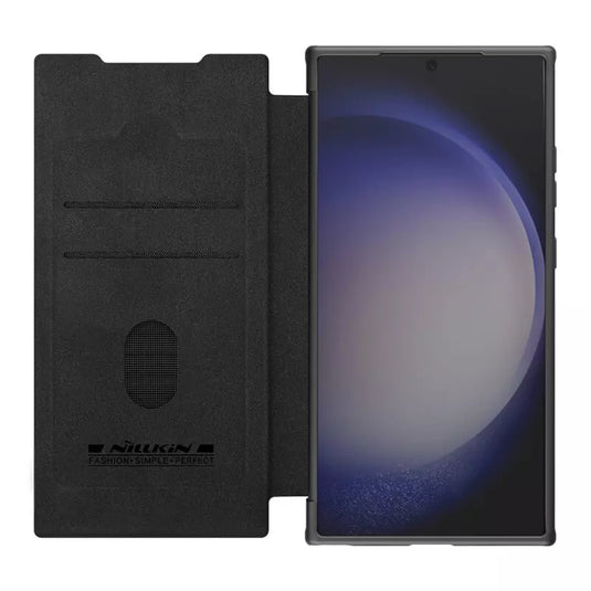 Samsung Galaxy S24/Plus/Ultra - NILLKIN Qin Pro Series Flip Camera Cover Design Leather Phone Case