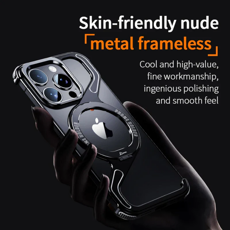 Load image into Gallery viewer, [Z-type metal bracket shell] Apple iPhone 15/Pro/Max - Magsafe Magnetic Phone Case
