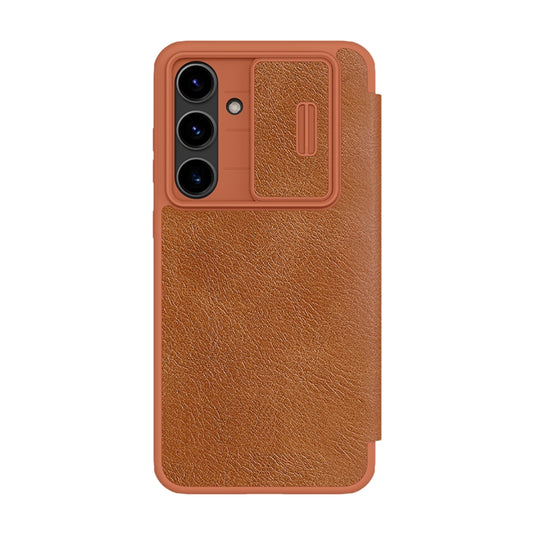 Samsung Galaxy S24 FE - NILLKIN Qin Pro Series Sliding Camera Cover Design Leather Phone Case