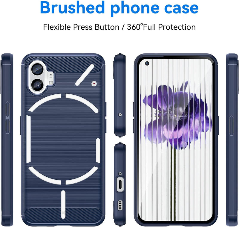 Load image into Gallery viewer, Nothing Phone 1 - Shield Shockproof Rugged Heavy Duty Case  With 2PC Tempered Glass Screen Protector
