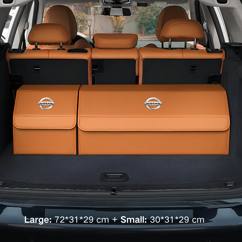 Load image into Gallery viewer, Nissan Microfiber Leather Car Trunk Storage Box for Sylphy, Qashqai, Terra, X-Trail, Patrol, Navara
