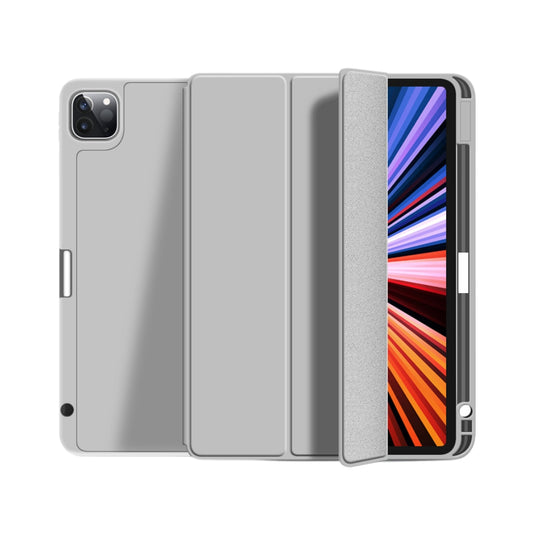 [With Pen Slot] Apple iPad Pro 12.9" 2018/2020/2021/2022 - Soft TPU Smart Sleep Drop Proof Magnet Stand Case