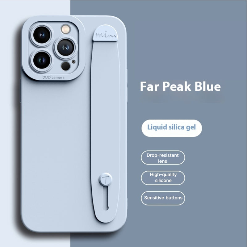 Load image into Gallery viewer, [Wrist Strap Bracket] Apple iPhone 11/Pro/Max - Washable Liquid Silicone Protective Case
