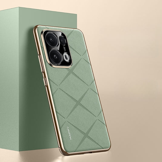 OPPO Reno13 / Pro - Plain Leather PC Phone Case