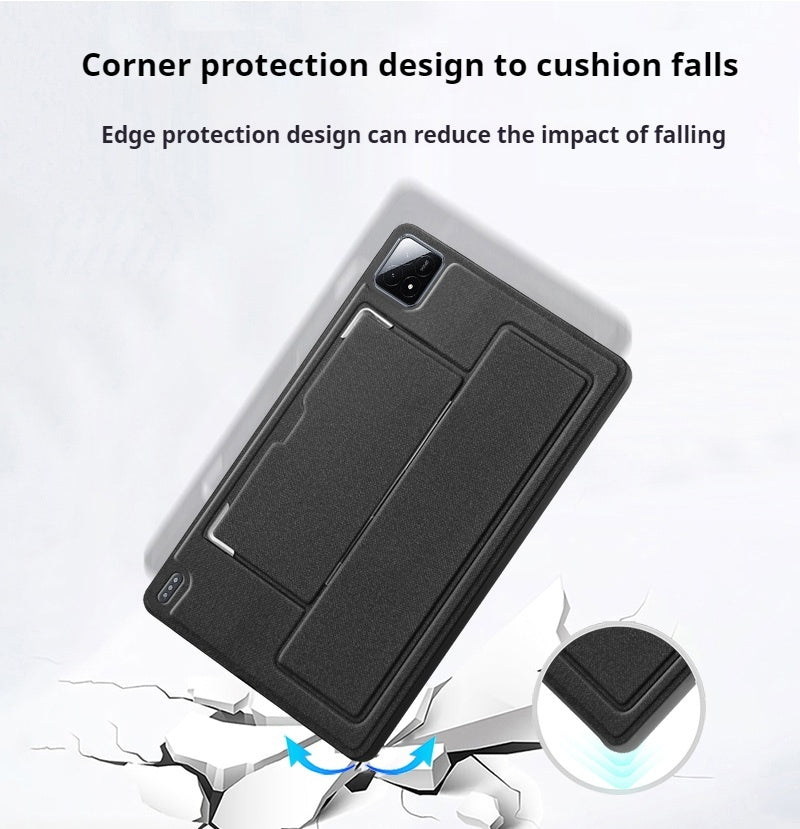 Load image into Gallery viewer, [Built-in Stand] Xiaomi Mi Pad 6S Pro 12.4&quot; 2024 TPU Soft Shell Metal Hinge Tablet Case
