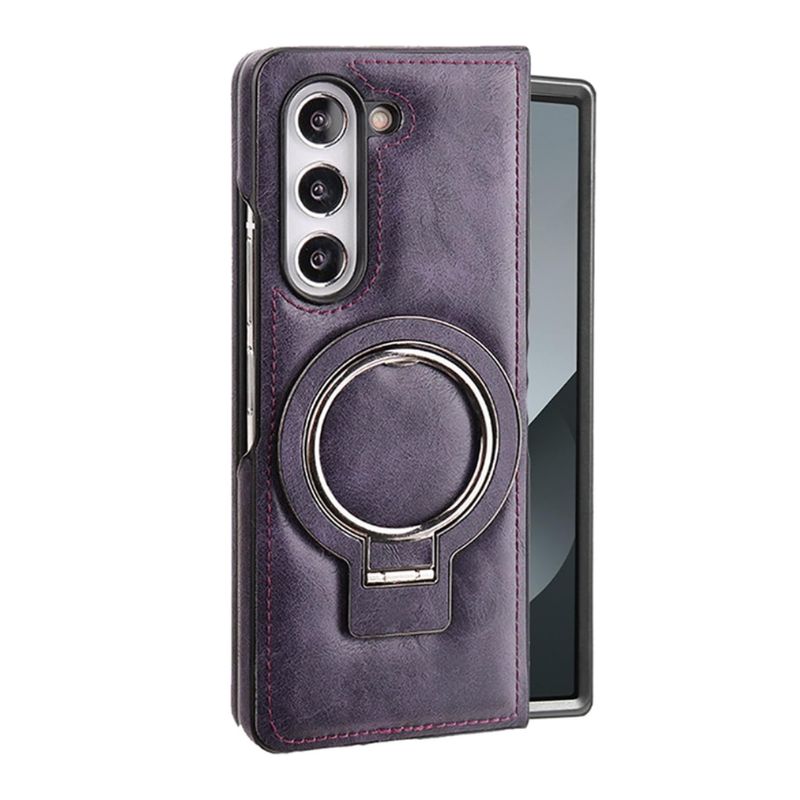 Load image into Gallery viewer, [Magsafe Compatible][Built-in Stand] Samsung Galaxy Z Fold7 - Business Casual Luxury Leather Stand Series Case
