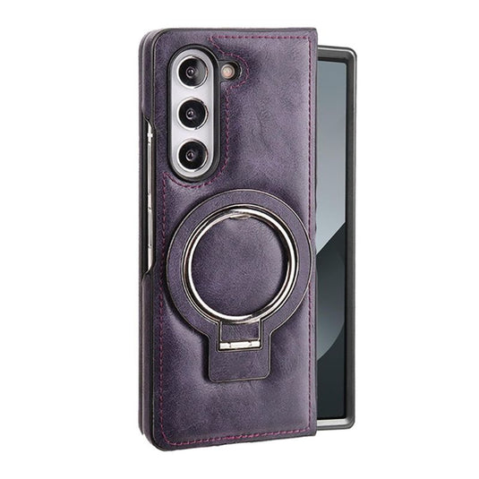 [Magsafe Compatible][Built-in Stand] Samsung Galaxy Z Fold7 - Business Casual Luxury Leather Stand Series Case