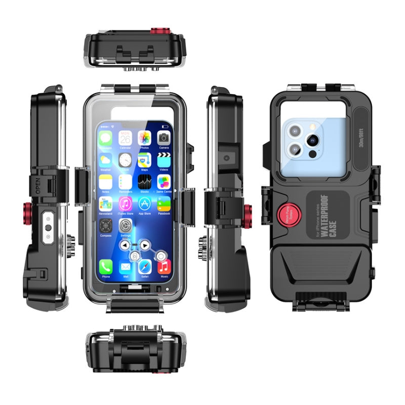 Load image into Gallery viewer, [Diving IPX8 30M/98FT Waterproof] Apple iPhone 15 / 15 Plus / 15 Pro / 15 Pro Max - Underwater Protective Lanyard Phone Case
