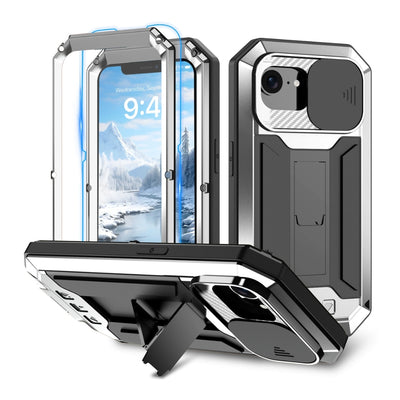 Apple iPhone 16e - R-JUST Sliding Camera IP54 Life Waterproof Holder Phone Case - i-Station Mobile Phone & Electronic Device Repair and Accessories