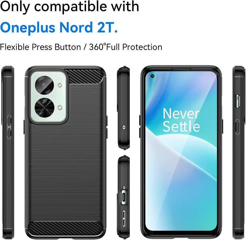 Load image into Gallery viewer, OnePlus 1+Nord 2T 5G - Shield Shockproof Rugged Heavy Duty Case With 2PC 9H Glass Screen Protector
