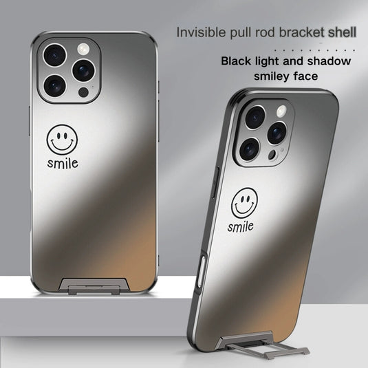 [Pull-Out Bracket] Apple iPhone 12/Pro/Max - Anti-Fingerprint Ultra-Thin Phone Case