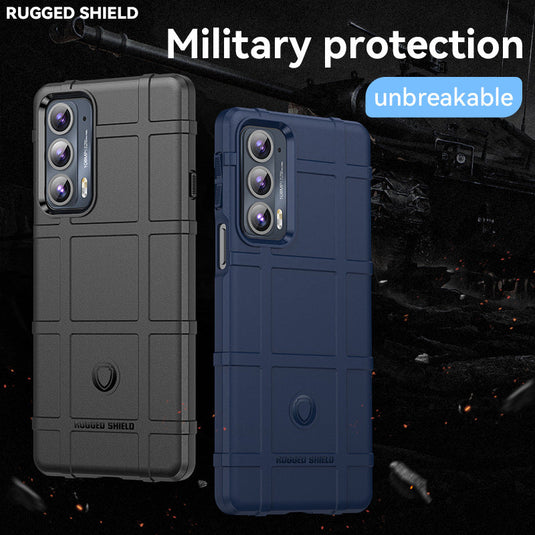 Motorola  Moto Edge 20/Edge Plus/Edge 40/Edge 40 Neo - Shield Shockproof Rugged Heavy Duty Case With 2PC 9H Glass Screen Protector