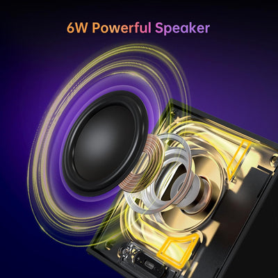 Divoom TimeBox Evo -- Pixel Art Bluetooth Speaker with 16x16 LED DIY Display APP Control - Cool Animation Frame & Gaming Room Setup & Bedside Alarm Clock - i-Station Mobile Phone & Electronic Device Repair and Accessories