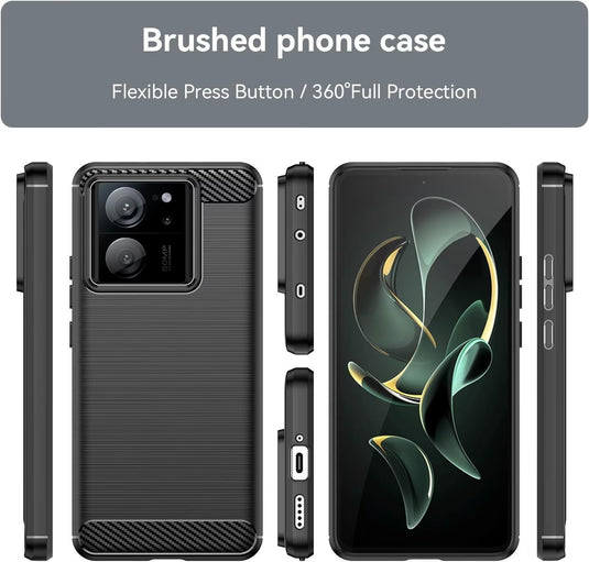 XIAOMI Mi 13T/13T Pro - Shield Shockproof Rugged Heavy Duty Case With 2PC 9H Glass Screen Protector