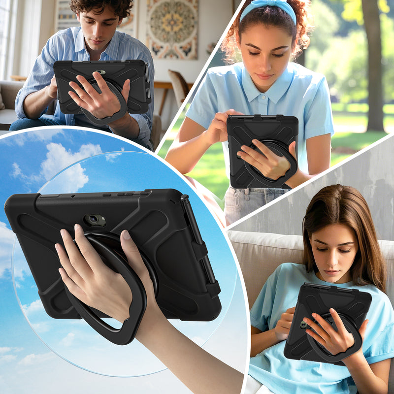 Load image into Gallery viewer, Samsung Galaxy Tab Active Pro / Active 4 Pro / Active 5 Pro Series - Heavy Duty 360 Degree Rotate Stand Hand Strap Case With Shoulder Strap - i-Station Mobile Phone &amp; Electronic Device Repair and Accessories
