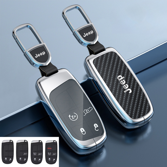 Jeep Carbon Fiber Full Protection Key Fob Case for Grand Cherokee, Cherokee, Renegade, Compass, Commander - i-Station Mobile Phone & Electronic Device Repair and Accessories