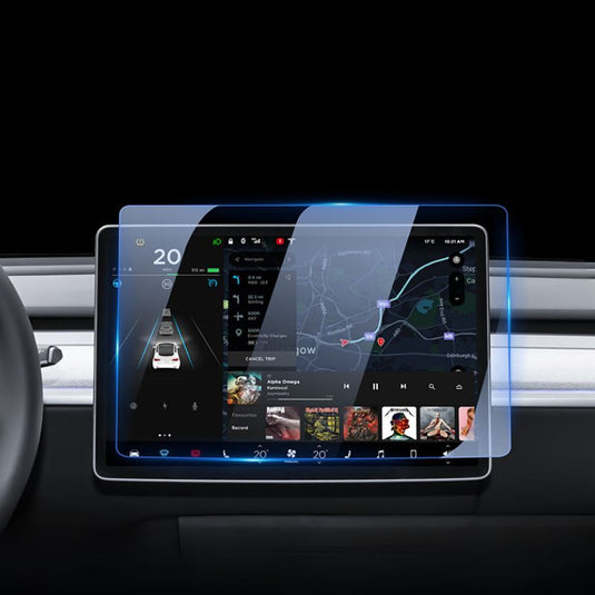 Tesla Model 3 & Model Y 15“ Front Tempered Glass Screen Protector - i-Station Mobile Phone & Electronic Device Repair and Accessories