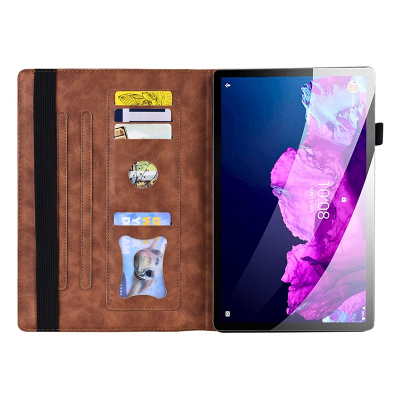 Load image into Gallery viewer, [With Card Slot] Lenovo Idea Tab 11” 2025 (TB336FU/TB336ZU) Matte Color-Block Leather Case

